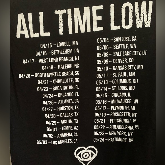 All Time Low Concert Tee - Picture 3 of 3
